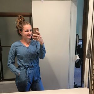 Button up Linen jumpsuit